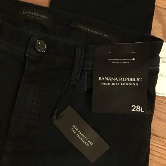 NWT BANANA REPUBLIC HIGH RISE LEGGING POWER STRETCH DENIM - SOFT & LIGHTWEIGHT - Picture 8 of 11